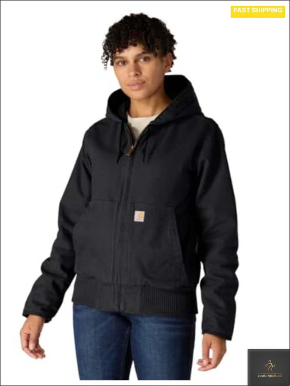 Heavyweight Insulated Cotton Canvas Full Zip Work Jacket